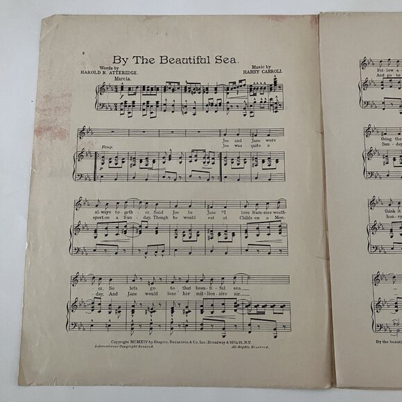 1910s Vintage Sheet Music All Alone - He May Be Old, But He’s Got Young Ideas - Picture 14 of 16